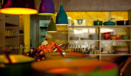 This vibrant eatery opened in a converted São Paulo garage